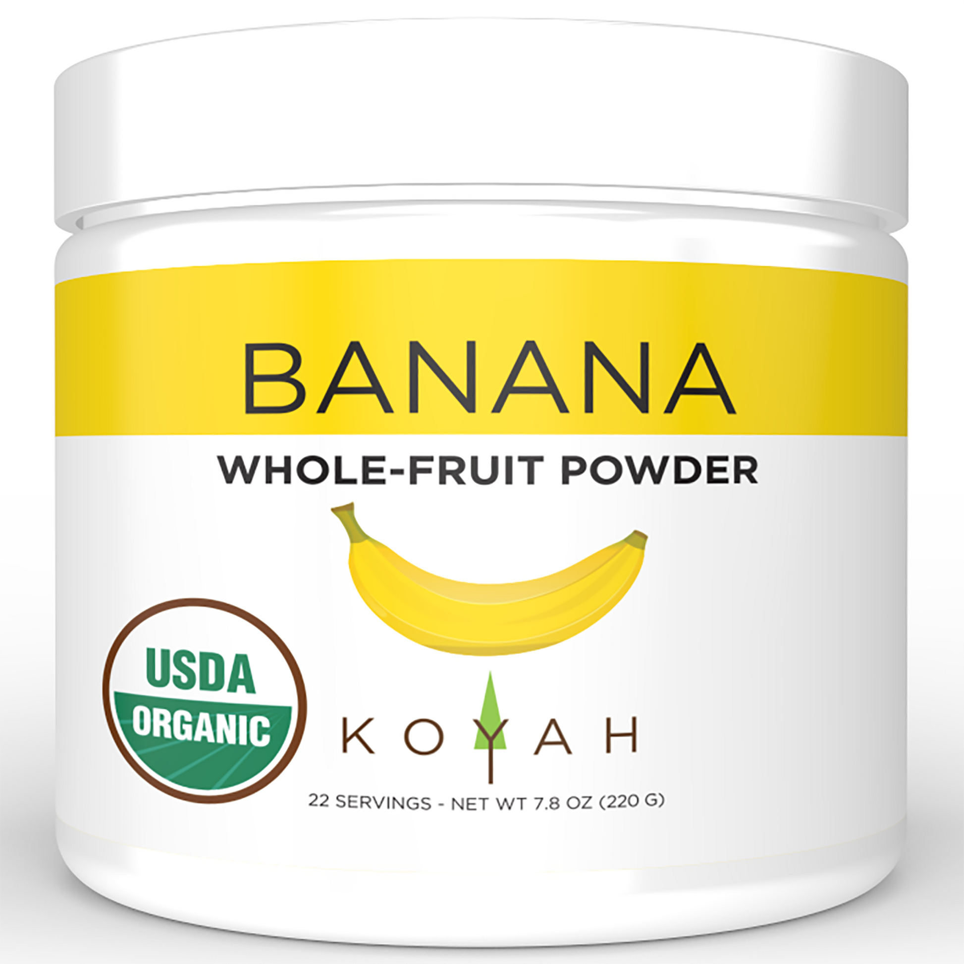 Koyah - Organic Freeze-Dried Banana Powder - 7.8 oz (220 Grams)