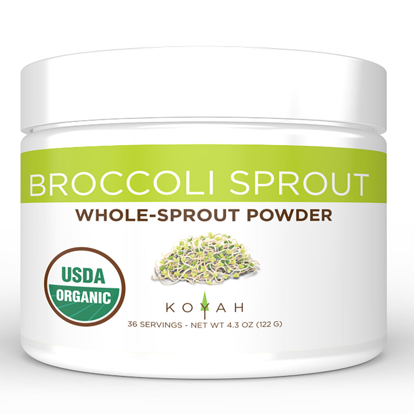 Organic Broccoli Sprout Powder - USA Sprouted & Freeze-dried