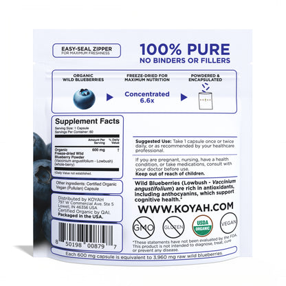 Organic Wild Blueberry Capsules