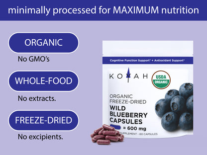 Organic Wild Blueberry Capsules