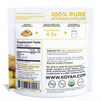Organic Ginger Capsules pouch back Pacdora