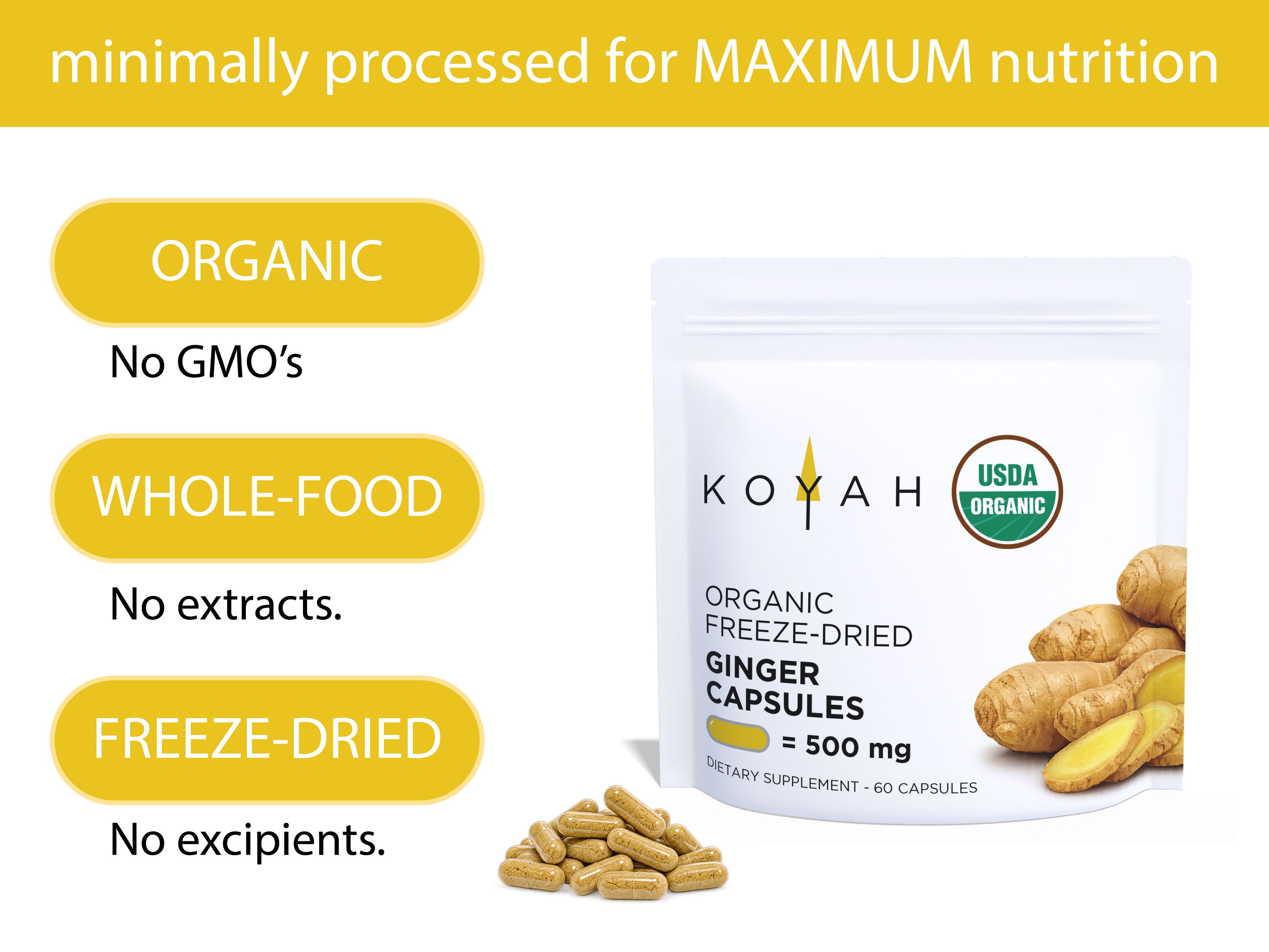 Organic Ginger Capsules Pacdora lifestyle 01