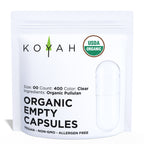 KOYAH Organic Empty Capsules 400 count Size 00 pouch front