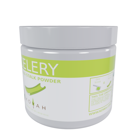 Organic Celery Powder Grown & Freezedried in the USA KOYAH