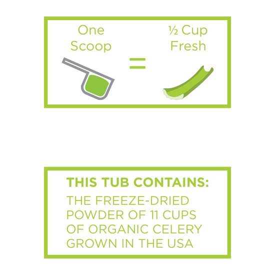 Organic Celery Powder Grown & Freezedried in the USA KOYAH