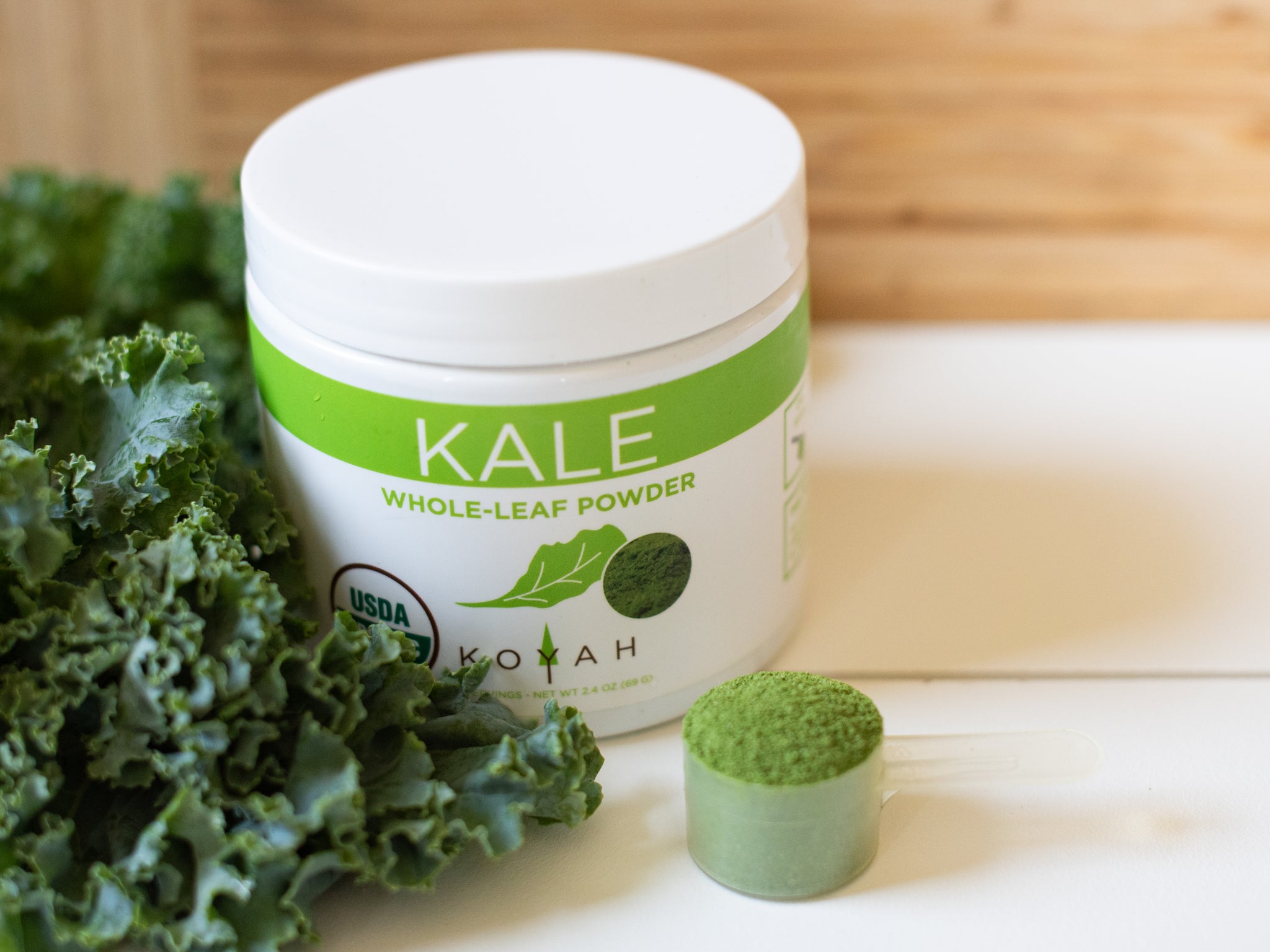 Organic Kale PowderUSA Grown & Freezedried KOYAH