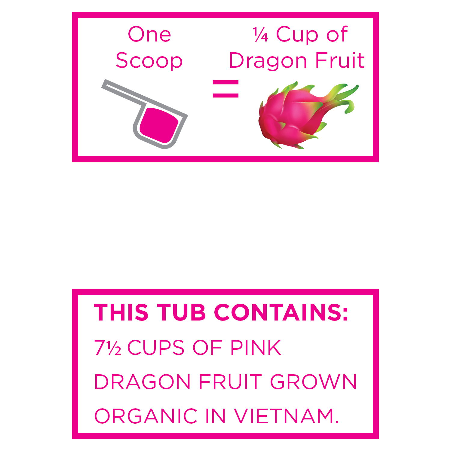 organic dragon fruit powder